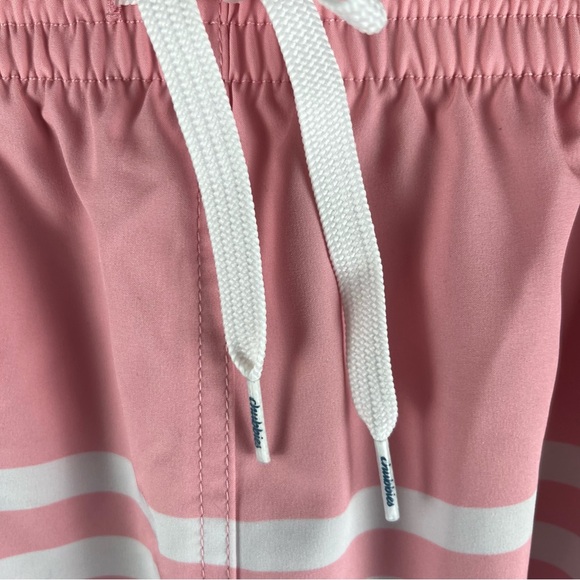 Men's Chubbies Mens 3XL Pink & Blue Classic Lined Striped 5.5 in. Swim Trunk - Picture 9 of 14